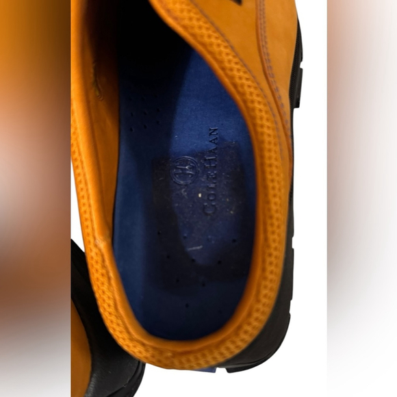 Cole Haan and Nike Air Women's Orange/Blue Waterproof Slip on Shoes - Picture 3 of 4
